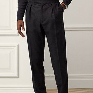 The Viridi-anne Black Wool Pants